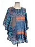 Tolani 100% Modal Blue 3/4 Sleeve Blouse Size L - photo 1