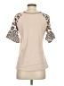 Unbranded 100% Polyester Animal Print Tan Short Sleeve T-Shirt Size S - photo 2