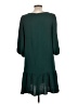 DKNY 100% Polyester Solid Green Casual Dress Size 12 - photo 2