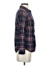 Alter Ego 100% Polyester Plaid Blue button down Size S - photo 4