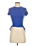 Shein Blue Short Sleeve Top Size 4 - photo 1