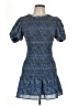 Unbranded Tweed Blue Cocktail Dress Size L (estimated) - photo 1