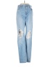Uniqlo 100% Cotton Hearts Blue Jeans Size 26 waist - photo 1