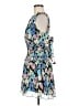 American Threads Floral Blue Cocktail Dress Size M - photo 5