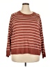 T Tahari Stripes Brown Pullover Sweater Size 3X - photo 1