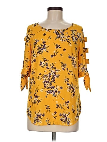 Iz Byer 3/4 Sleeve Blouse (view 1)