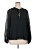 Sanctuary 100% Polyester Black Long Sleeve Blouse Size XL - photo 1
