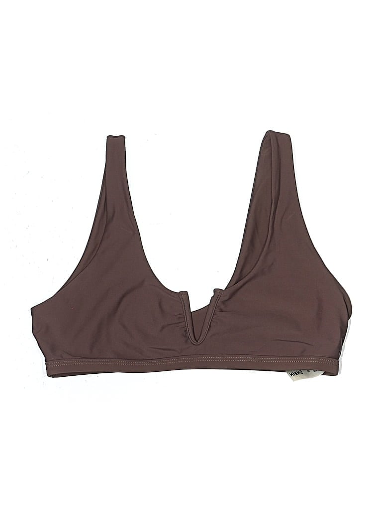Pre-owned Shein Swimsuit Top Gray Swimwear