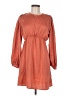 Shein 100% Polyester Solid Orange Casual Dress Size M - photo 1