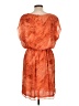 MICHAEL Michael Kors 100% Polyester Paisley Orange Cocktail Dress Size L - photo 2