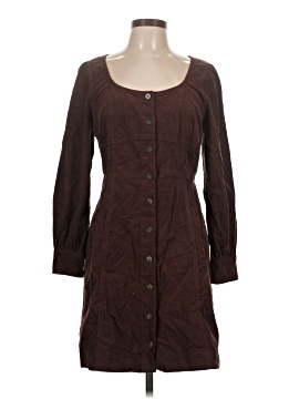 Madewell Corduroy Seamed Long-Sleeve Mini Dress (view 1)