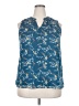 Papermoon 100% Polyester Blue Sleeveless Blouse Size XXL - photo 1
