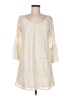 Blu Pepper 100% Polyester Ivory Casual Dress Size M - photo 1