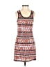 Ella Moss 100% Polyester Graphic Orange Casual Dress Size 12 - photo 1