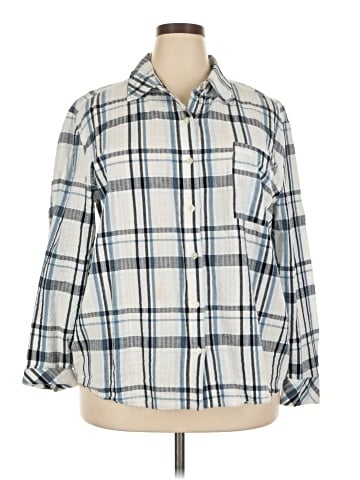 Style&Co Long Sleeve Button-Down Shirt (view 1)