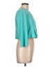 Danny And Nicole Teal 3/4 Sleeve Top Size 10 - photo 4