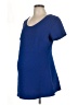 Motherhood Blue Short Sleeve Blouse Size L - photo 1