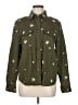 Joie 100% Cotton Stars Green Long Sleeve Button-Down Shirt Size M - photo 1