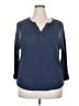 Caslon Blue 3/4 Sleeve T-Shirt Size XXL - photo 1