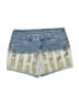 Justice Graphic Blue Denim Shorts Size 16 - photo 1