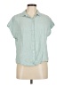 Weatherproof Teal Short Sleeve Blouse Size M - photo 1