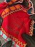 Platinum Argyle Red Swimsuit Top Size S - photo 3