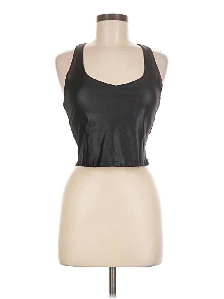 Pre-owned Fabletics Tank Top Black Halter Neckline Tops