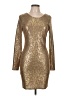 Assorted Brands Metallic Gold Cocktail Dress Size L - photo 1