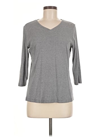 Christopher & Banks 3/4 Sleeve T-Shirt (view 1)