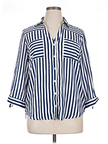 A. Byer 3/4 Sleeve Button-Down Shirt (view 1)
