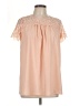 Darling 100% Polyester Pink Short Sleeve Blouse Size L - photo 1