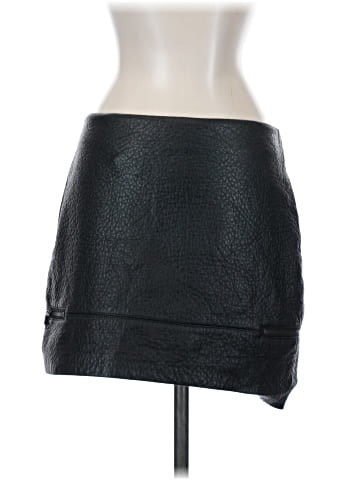 Trafaluc by Zara Faux Leather Skirt (view 2)