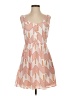 Annabella 100% Polyester Chevron-herringbone Pink Casual Dress Size S - photo 1