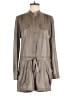 BCBGMAXAZRIA 100% Polyester Metallic Gray Romper Size S - photo 1