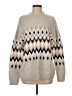 H&M Chevron-herringbone Tan Pullover Sweater Size XS - photo 1