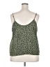 Lush 100% Polyester Green Sleeveless Blouse Size 2X - photo 2