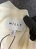 Milly 100% Silk Graphic Ivory Cocktail Dress Size 6 - photo 7