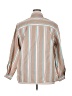Foxcroft Stripes Tan Long Sleeve Button-Down Shirt Size 18 - photo 2