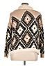 Pink Lily 100% Polyester Argyle Tan Cardigan Size XL - photo 2