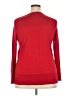 Ellen Tracy 100% Merino Extra Fine Wool Red Wool Pullover Sweater Size 2X - photo 2