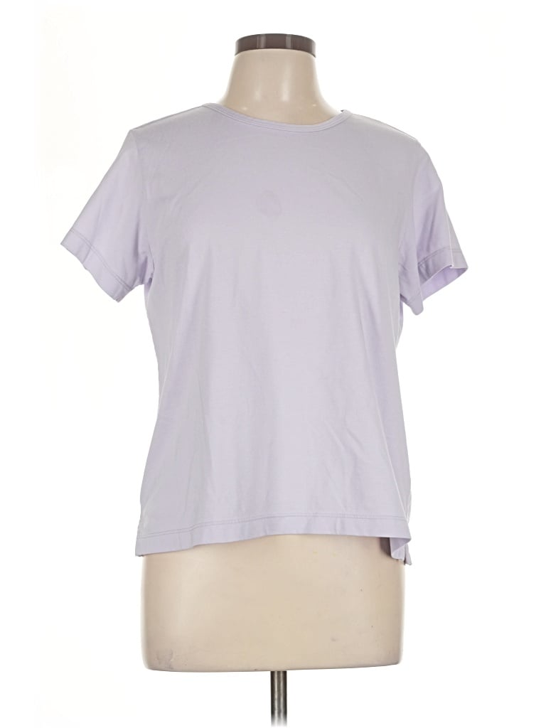 Pre-owned Lands' End Active T-shirt In Purple