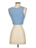 Audrey 3+1 Blue Sleeveless Blouse Size S - photo 2