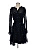 Maison Jules 100% Polyester Polka Dots Blue Cocktail Dress Size S - photo 1