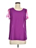 Hawthorne Purple Short Sleeve Blouse Size M - photo 1