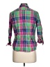 Chaps 100% Cotton Plaid Green 3/4 Sleeve Button-Down Shirt Size L (petite) - photo 2