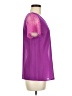Hawthorne Purple Short Sleeve Blouse Size M - photo 4