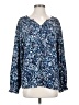 Jessica Simpson Blue Long Sleeve Blouse Size S - photo 1