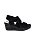 Eileen Fisher Black Wedges Size 7 1/2 - photo 1