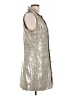 Skies Are Blue 100% Polyester Silver Sleeveless Top Size L - photo 4