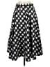 Talbots 100% Polyester Checkered-gingham Black Casual Skirt Size 4 - photo 1